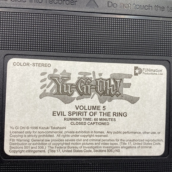 Yu-Gi-Oh! Evil Spirit Of The Ring VHS Video Volume 5 Animated 1996 - Picture 6 of 7